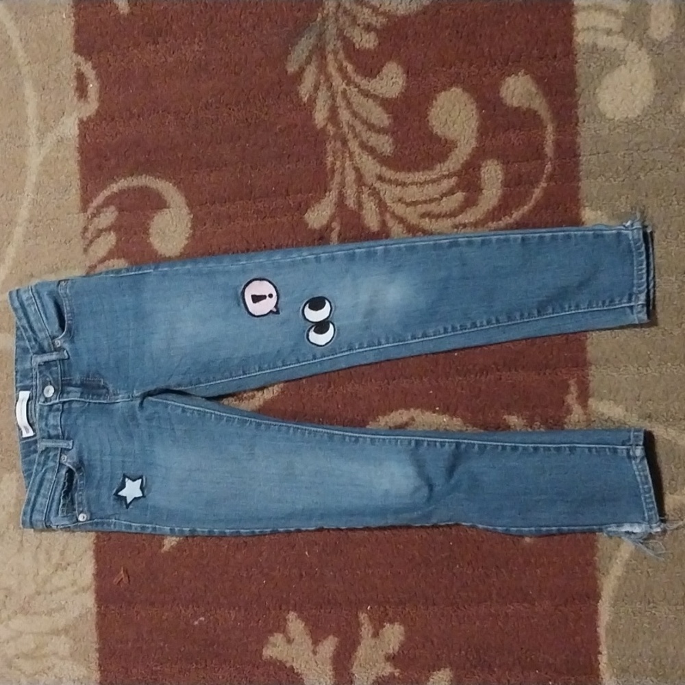 Levis 710 Super Skinny w/ adorable patches Size 8 Reg (Girls)